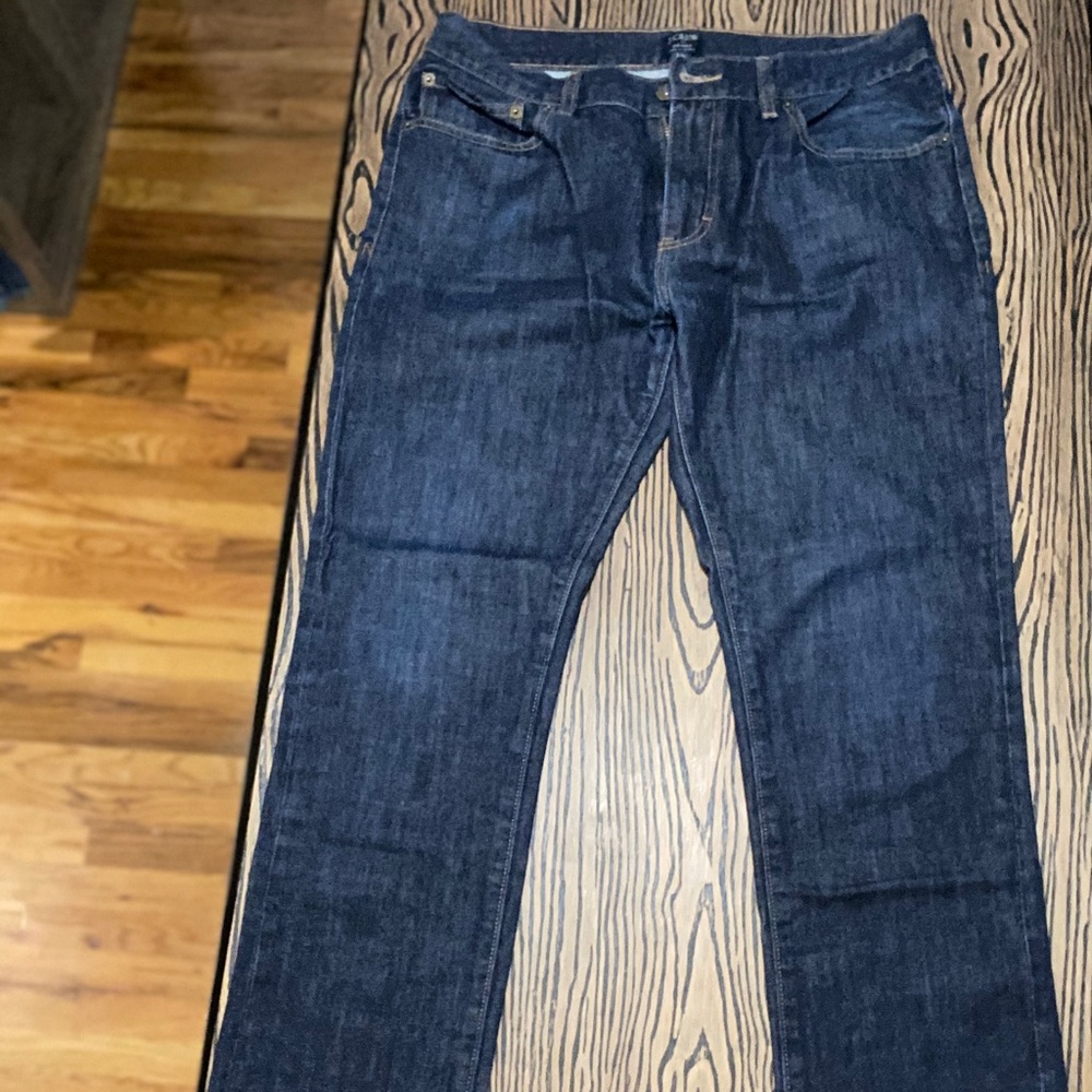 J. Crew Mens Dark Blue Jeans